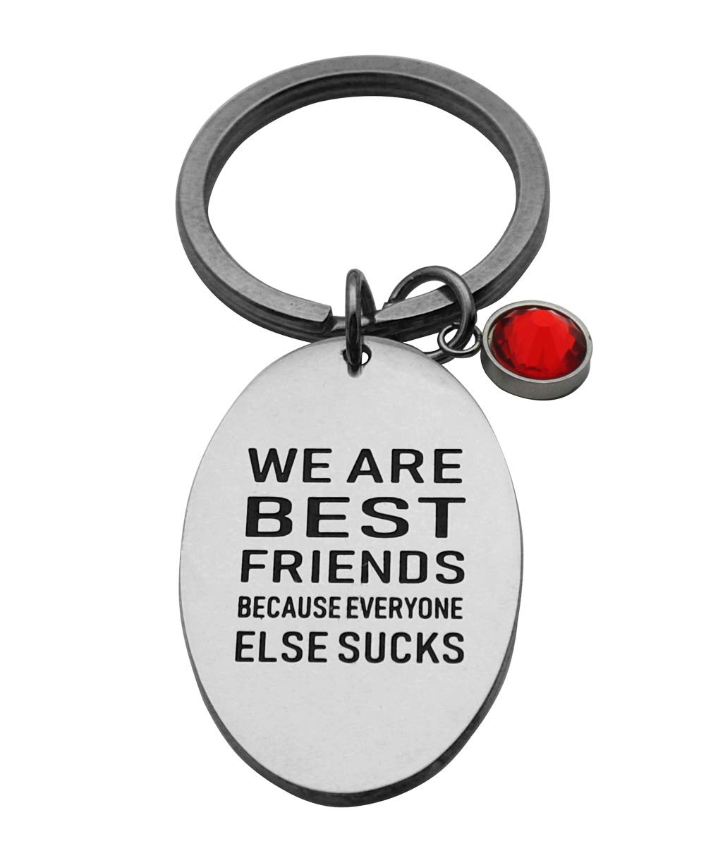 Funny BFF Keychain - Best Friend Gift for Her, Unique Friendship Jewelry, Perfect Birthday Present for Besties, Ideal for Daily Use & Special Occasions