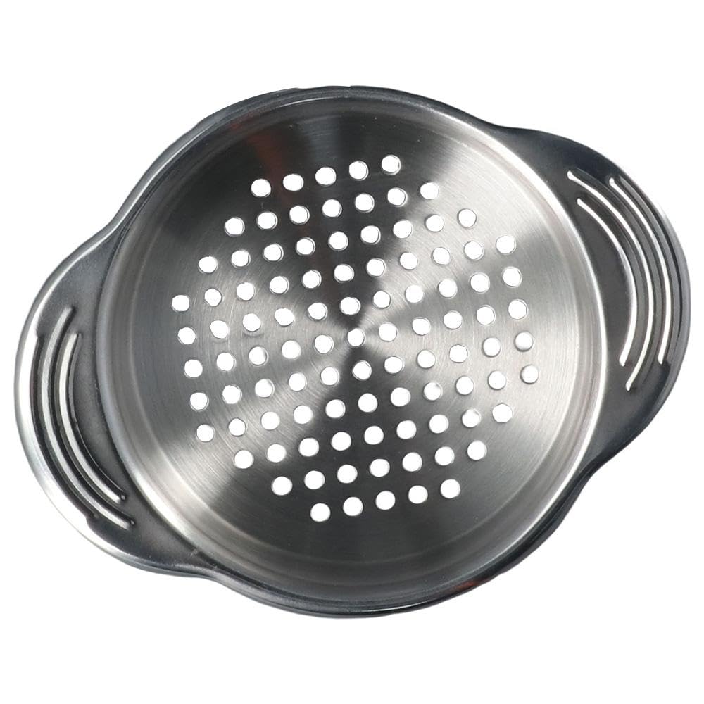 Premium Stainless Steel Can Strainer - Heavy Duty Food Sieve & Colander for Tuna, Beans, Vegetables - Oil Drainer & Canning Filter for Kitchen, Camping & Food Prep
