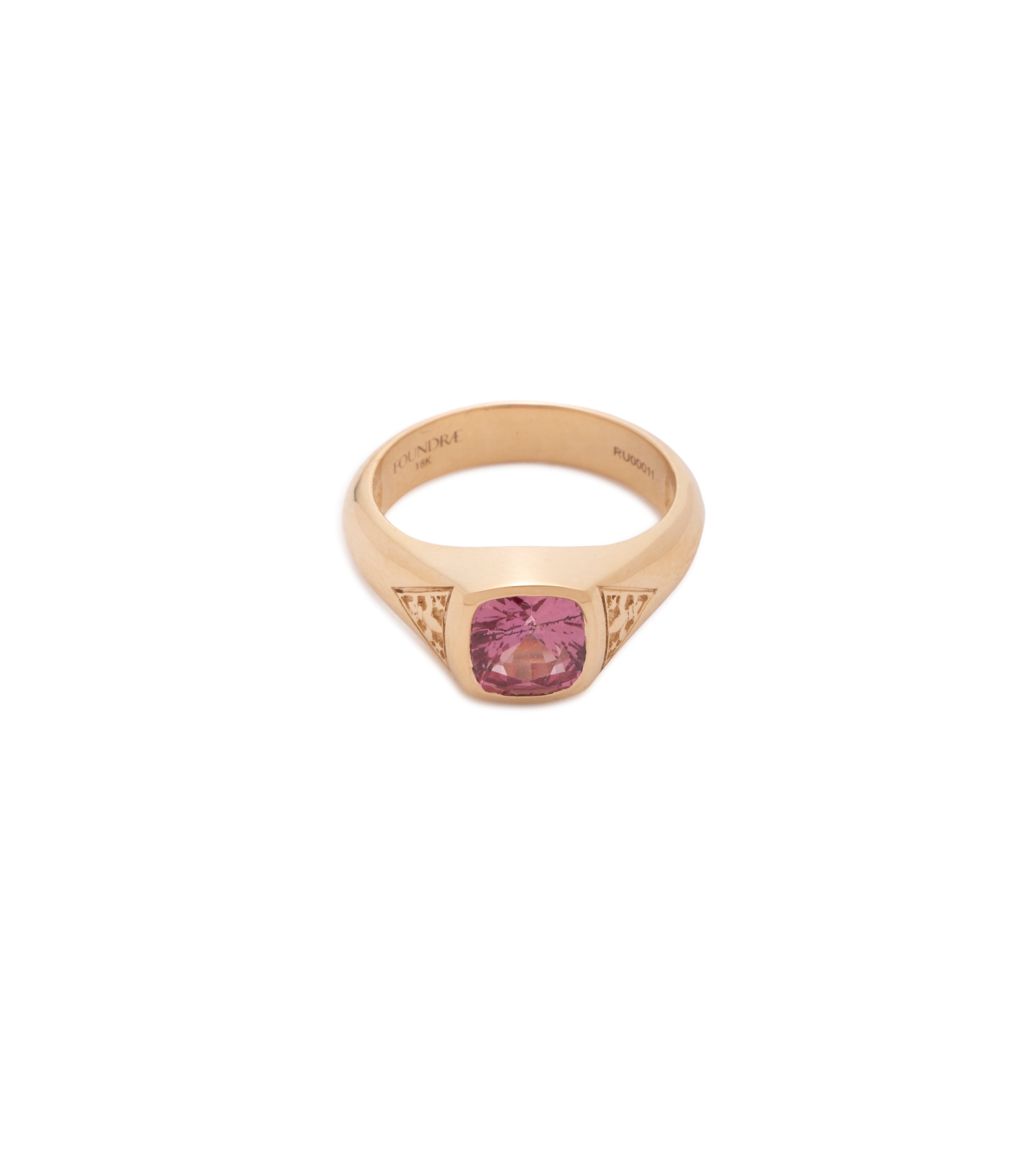 1.5ct Genuine Padparadscha Sapphire Ring - Unique One-of-a-Kind Gemstone Jewelry with Internal Compass Design for Women | Perfect for Engagement, Anniversary & Special Occasion Gifts