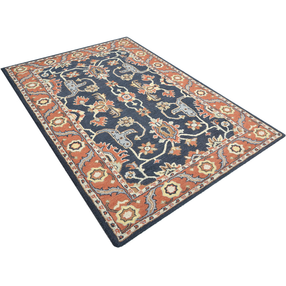 Luxury Dabir Hand Tufted Wool Area Rug - Soft & Durable Living Room Carpet for Bedroom, Office Decor - Perfect for Home, Apartment & Workspace