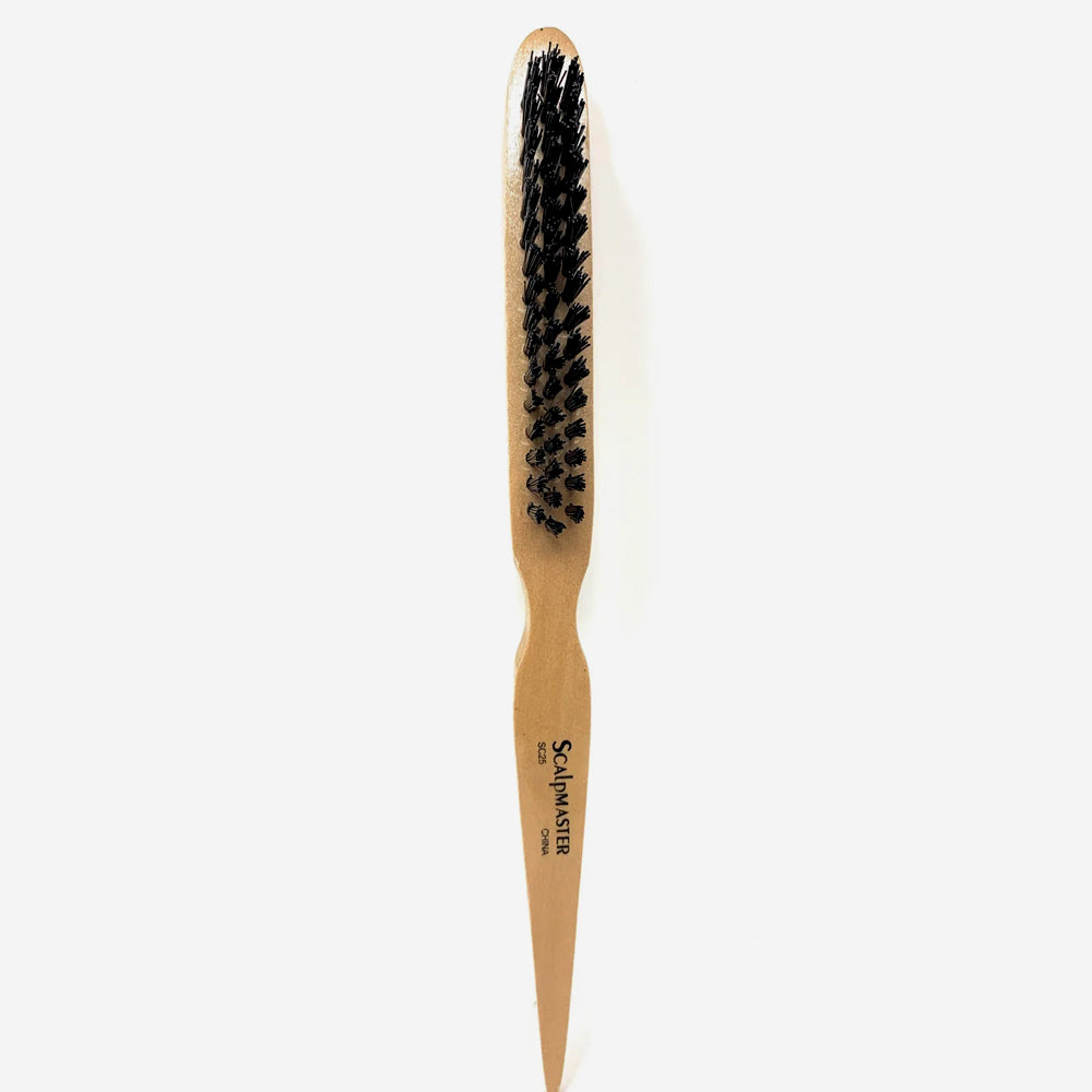 Scalpmaster Natural Wood Teasing Brush for Hair Styling - Volumizing & Texturizing Hair Brush (1 Count) - Perfect for Salon, Home Use & Travel