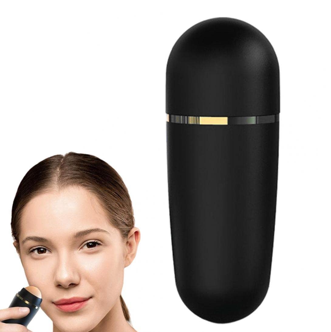 Oil Control Face Roller - Double Headed Volcanic Stone Roller for Oily Skin, Portable & Reusable Oil Absorbing Beauty Tool - Perfect for Daily Skincare, Travel & On-the-Go Makeup Touch Ups