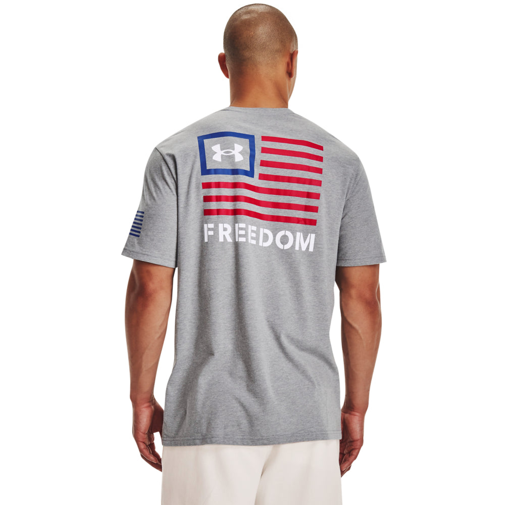 Men's Under Armour Freedom Banner T-Shirt - Moisture-Wicking Athletic Tee for Gym, Running & Casual Wear | Breathable Comfort Fit Workout Shirt