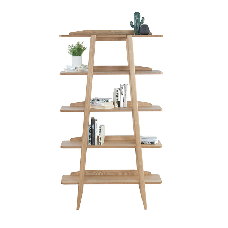 KEIR 100cm Natural Wood Shelf Unit - Modern Storage Solution for Living Room, Bedroom & Office Organization