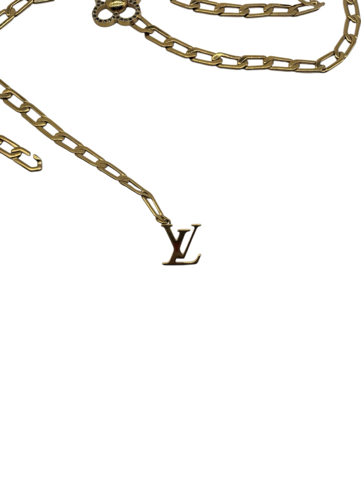 Louis Vuitton Flower Power Sautoir Necklace with Swarovski Crystals - Convertible Chain Belt for Women | Perfect for Parties, Weddings & Evening Events