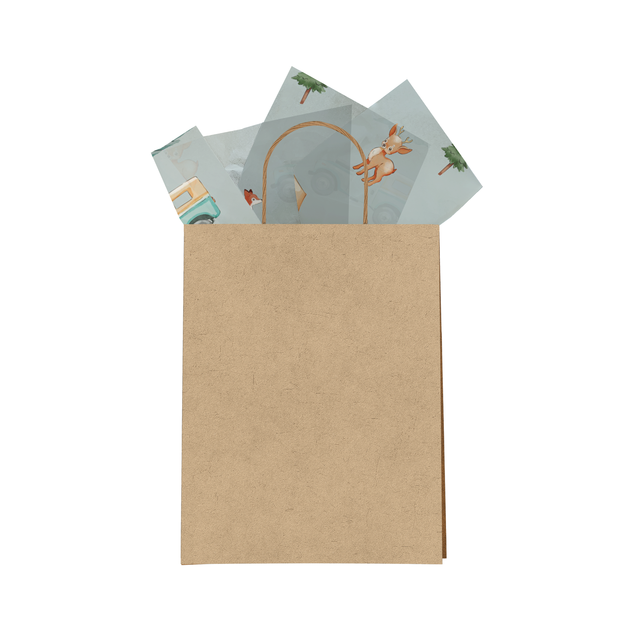 Premium Camping-Themed Tissue Paper for Gift Bags - Eco-Friendly Decorative Wrapping for Outdoor Adventures, Camping Parties & Birthday Gifts