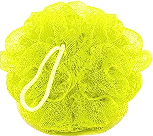 Natural Round Loofah Sponge for Bath & Shower - Exfoliating Body Scrubber (Pack of 3, Multicolor) | Gentle Skin Exfoliation & Deep Cleansing for Soft, Smooth Skin | Perfect for Daily Shower, Spa & Self-Care Routine