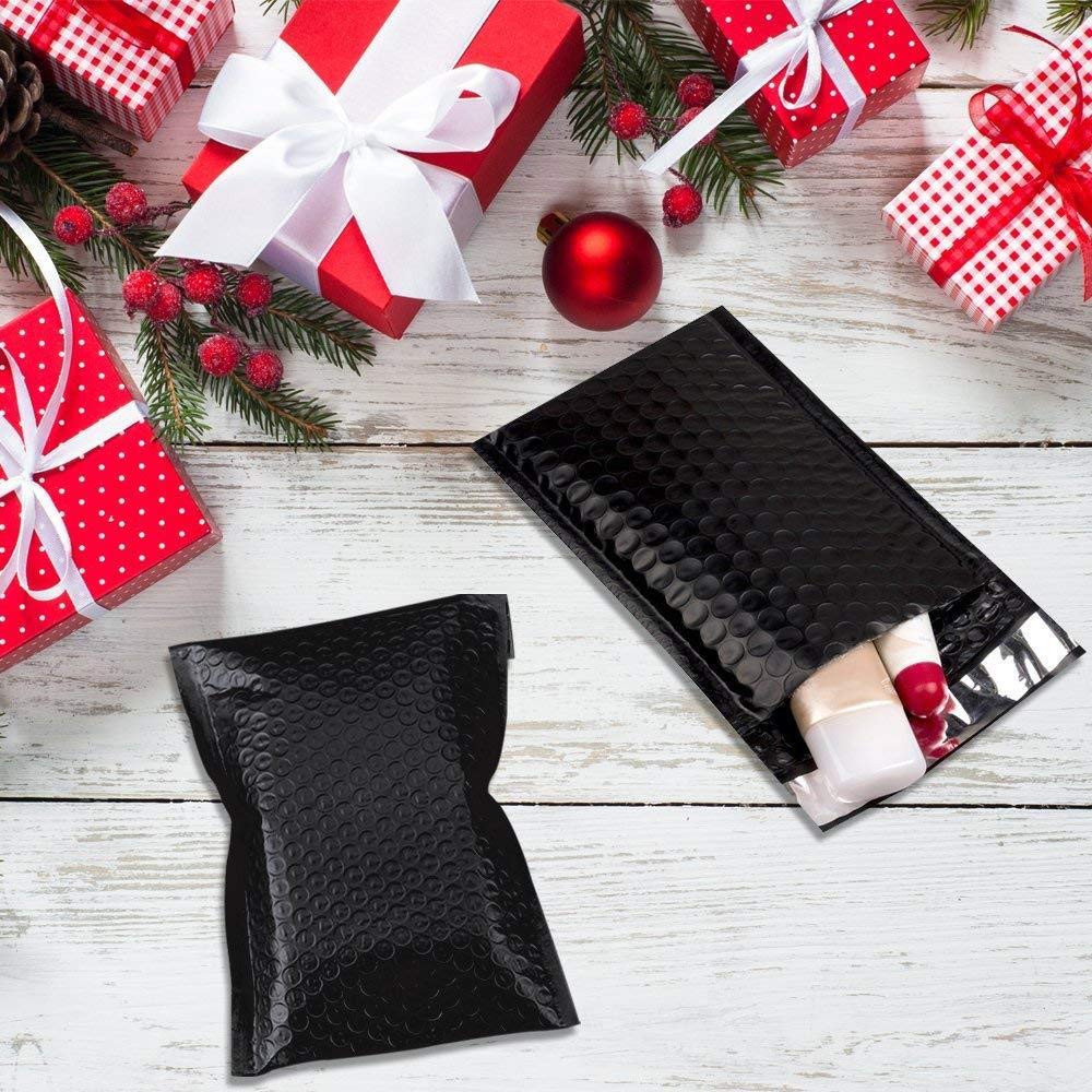 ProLine #0 Extra Wide 6.5x10 Inches Black Poly Bubble Mailers - 1000 Pack of Padded Shipping Envelopes for Ecommerce, Small Packages & Online Business | Durable Protective Mailing Bags for Safe Product Delivery