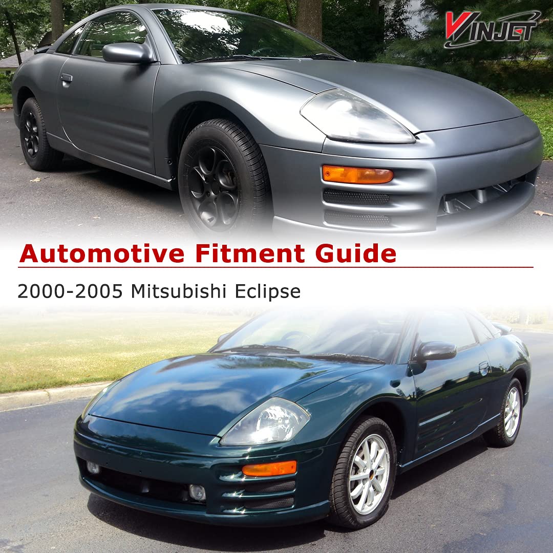 Winjet LED Tail Lights Assembly for 2000-2005 Mitsubishi Eclipse - Pair with LED Turn Signal, Brake Lights & DRL - High-Definition Lenses - Passenger & Driver Side - Perfect for Night Driving & Car Customization