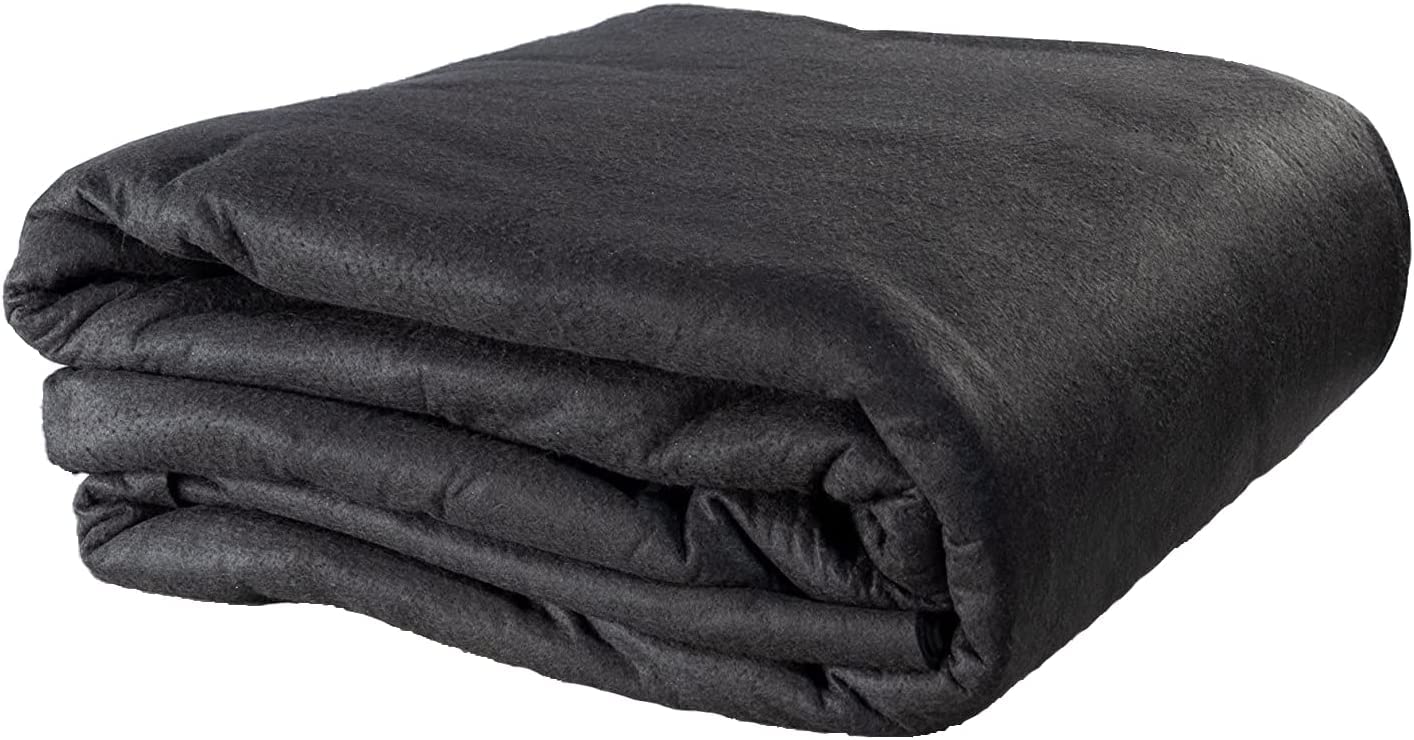 21' Round Above Ground Pool Liner - Heavy Duty Polyester Geotextile Floor Padding for Inground & Aboveground Pools - Durable Black Pool Bottom Protector for Backyard, Garden & Outdoor Swimming Pools