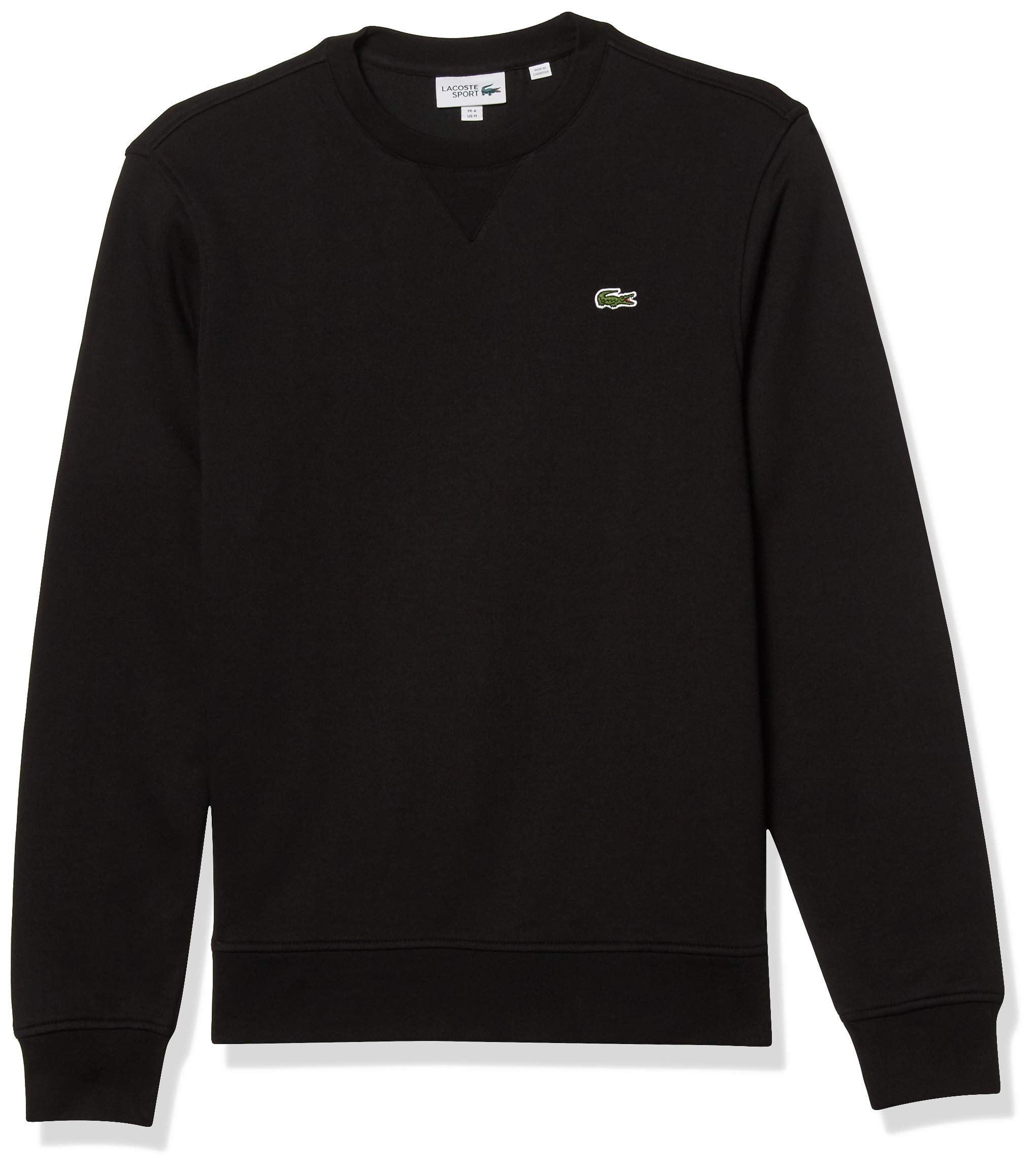 Lacoste Men's Classic Crewneck Fleece Sweatshirt - Soft Cotton Blend, Slim Fit, Casual Comfort for Everyday Wear - Perfect for Work, Travel, and Weekend Outings