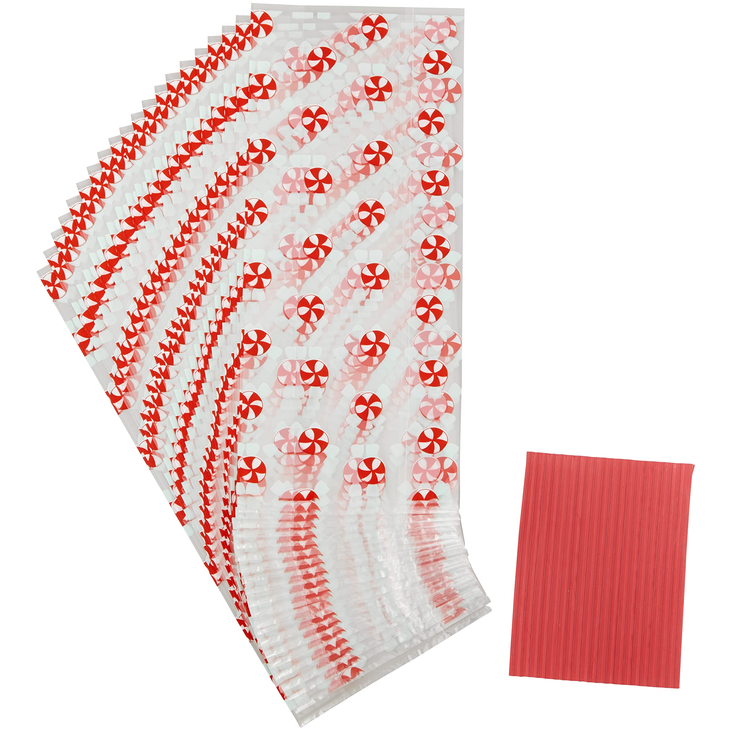 Peppermint Candy Treat Bags for Parties, Holidays & Gifts - Bulk Christmas Candy Canes for Stocking Stuffers, Office Treats & Classroom Rewards