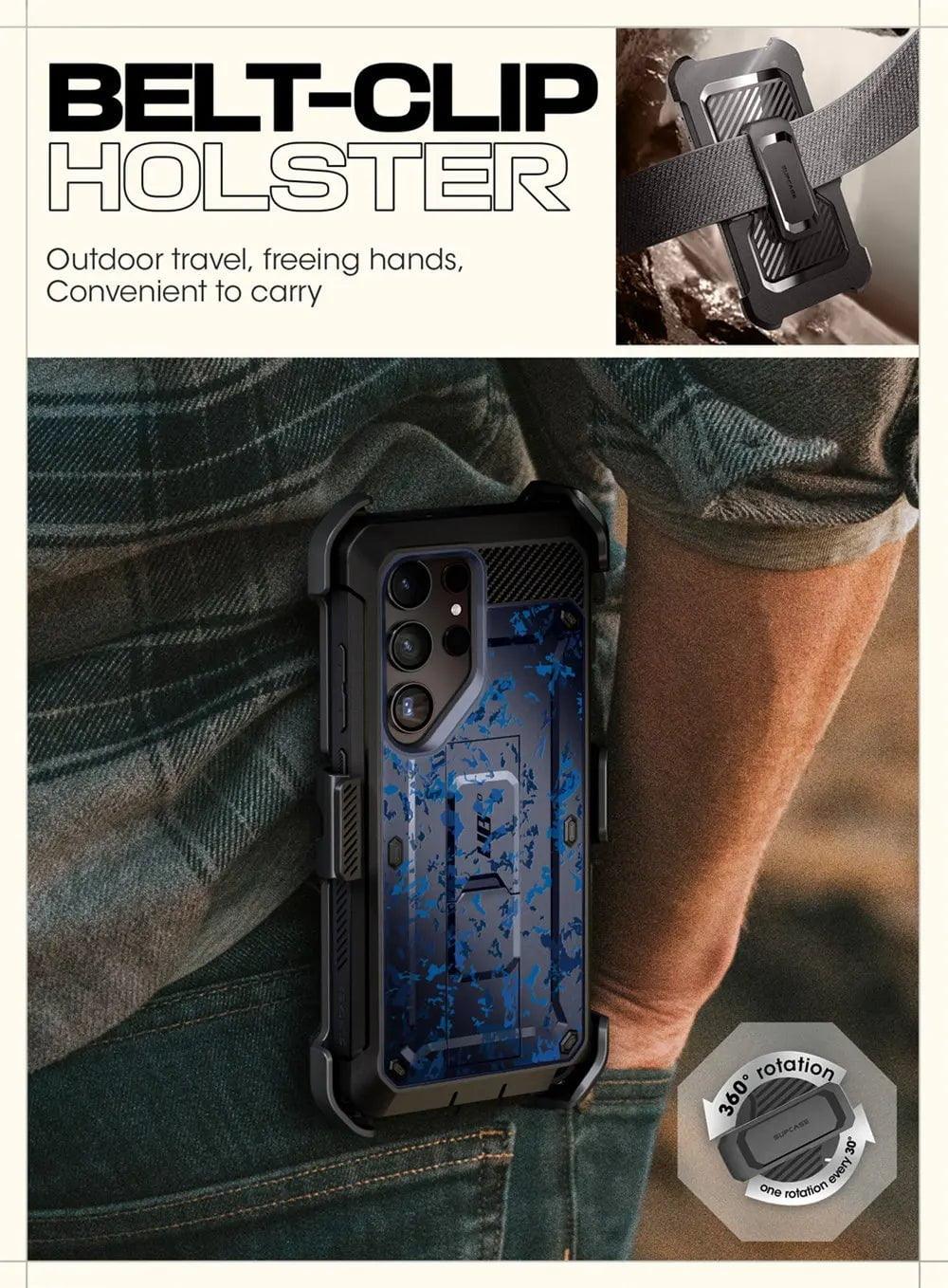 Samsung Galaxy S24 Ultra Case - Supcase UB Pro Full Body Dual Layer Protective Cover with Kickstand | Shockproof & Drop Protection for Everyday Use & Outdoor Activities