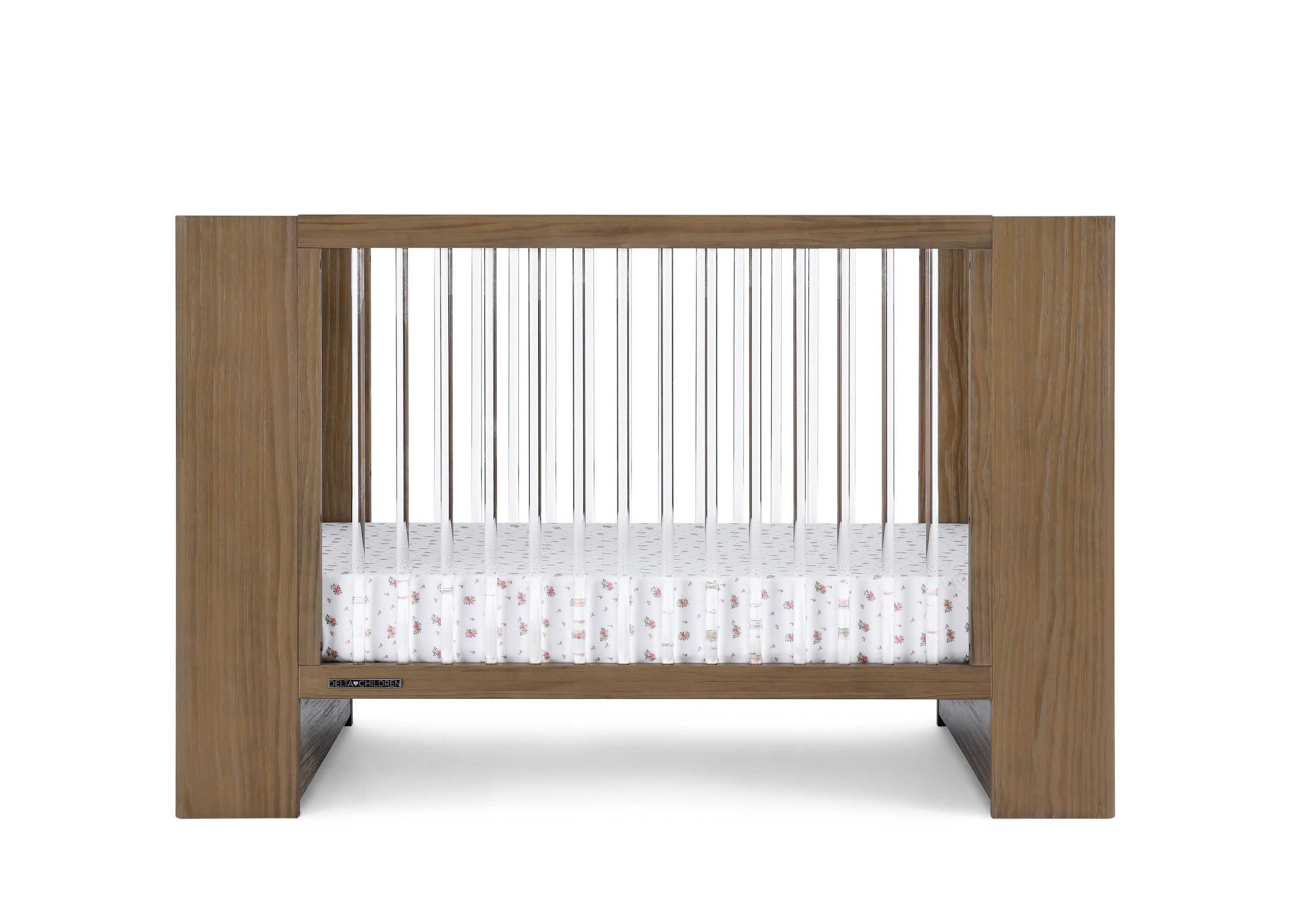 Aerin 4-in-1 Convertible Baby Crib - Toddler Bed, Daybed & Full-Size Bed | Safe & Stylish Nursery Furniture for Newborns to Teens | Perfect for Baby Rooms, Daycare Centers & Guest Bedrooms