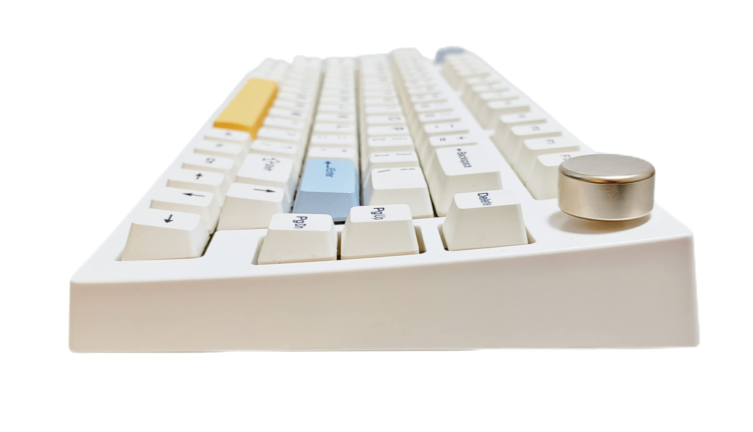 NJ80-AP 75% Wireless Mechanical Keyboard with Knob - Bluetooth 5.0/2.4G/Wired Triple Mode, Hot-Swappable RGB Backlit, Programmable Gaming Keyboard with PBT Keycaps for Windows/Mac - Perfect for Office Work, Gaming & Typing