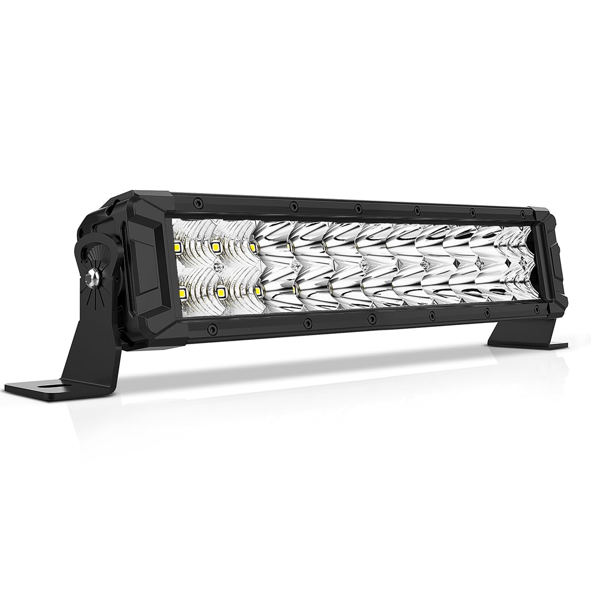 Rigidhorse 14 Inch 120W LED Light Bar - Dual Row Flood & Spot Beam Combo for Off-Road, Driving, Fog & Work Lights | Fits Trucks, SUVs, ATVs, UTVs, 4x4, 4WD & Boats | Perfect for Night Driving, Off-Road Adventures & Marine Use