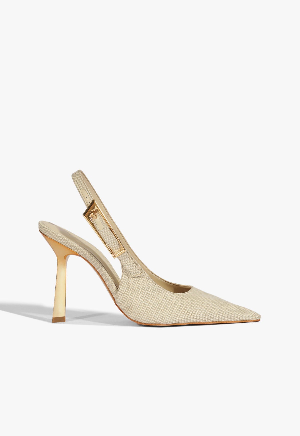Ciara Women's High Heel Stiletto Pumps - Beige Pointed Toe Dress Shoes for Party, Wedding & Evening Wear
