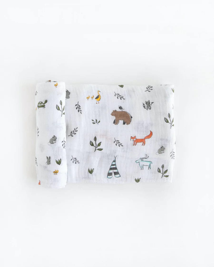 Little Unicorn 100% Cotton Muslin Swaddle Blanket - Soft Baby Swaddles for Newborns, Breathable & Lightweight for Nursery, Travel & Photo Shoots