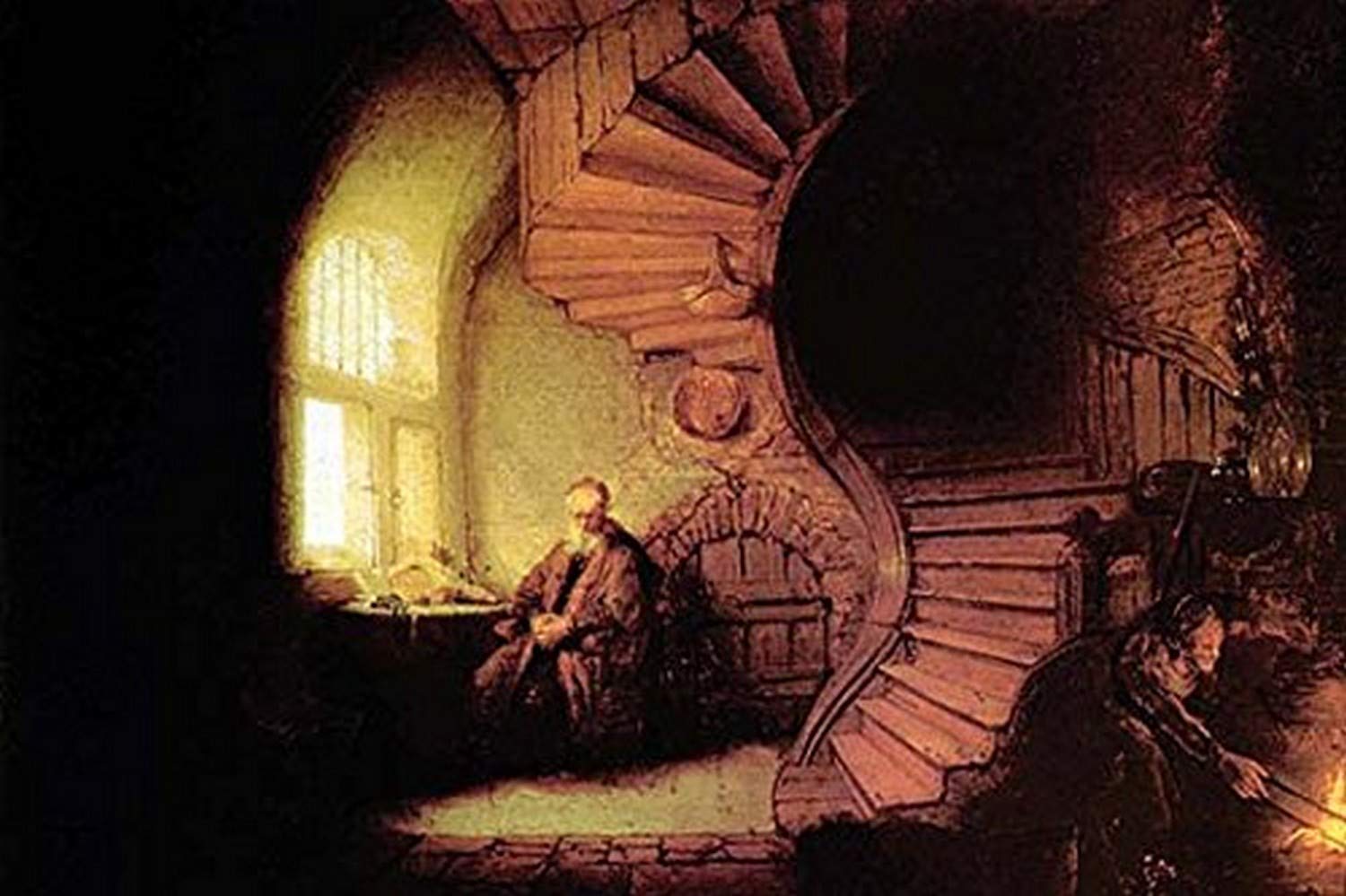 Buyenlarge 'The Philosopher' Art Print Poster - 20x30 Inches - Vintage Wall Decor for Home, Office & Classroom
