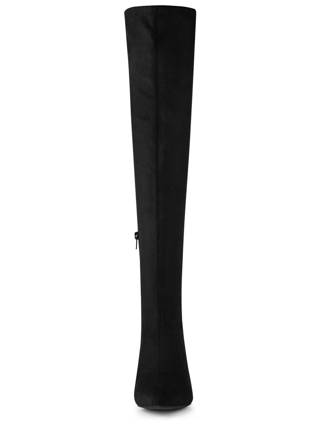 Allegra K Women's Rhinestone Chunky Heel Over The Knee Boots - Fashionable High Boots for Party, Night Out & Special Occasions