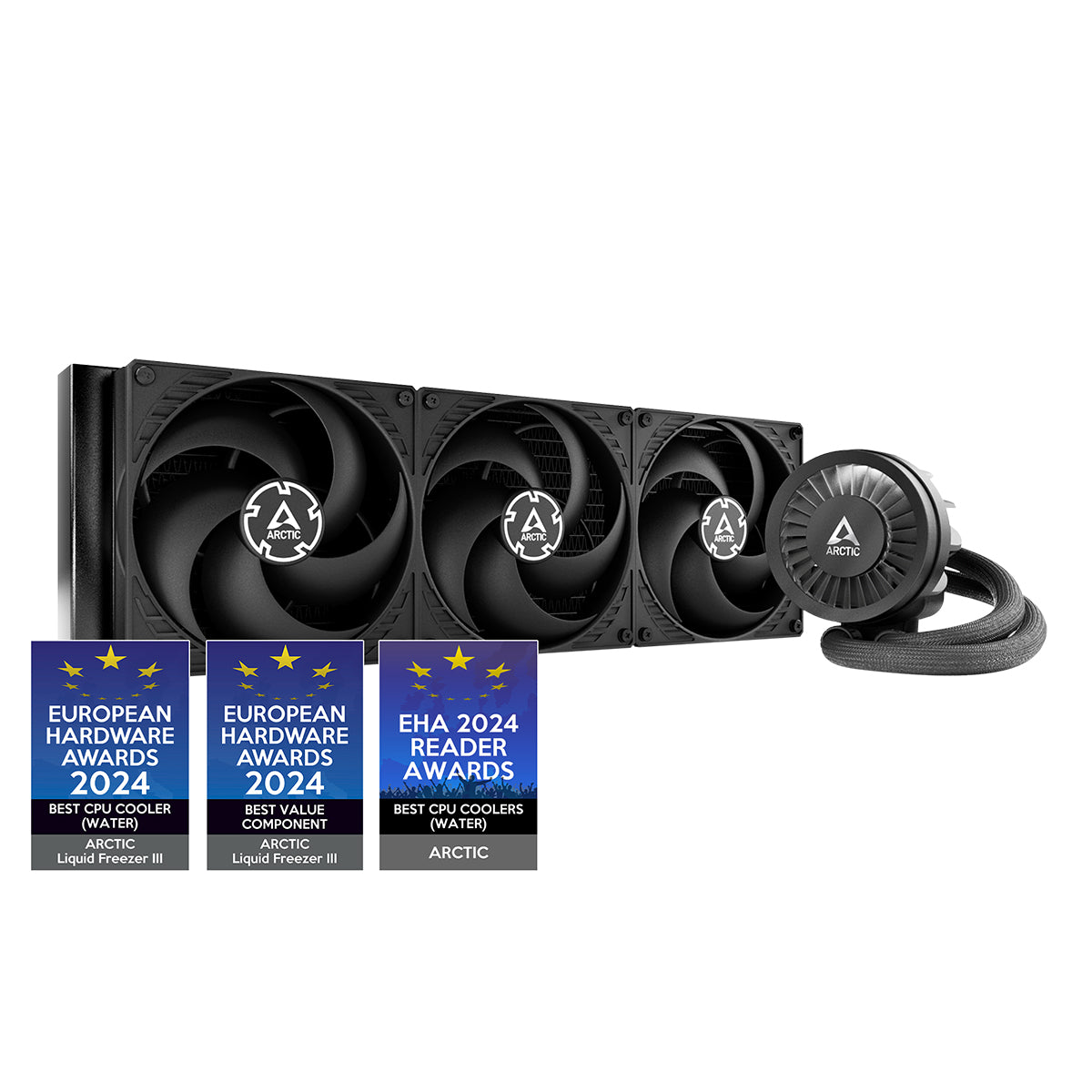 Arctic Liquid Freezer III 420 AIO CPU Liquid Cooler - High Performance RGB Cooling System for Gaming PC & Workstation - Black | Perfect for Overclocking & Silent Operation