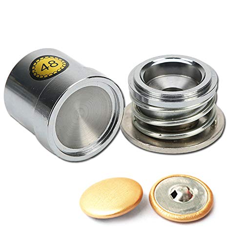 DIY Fabric Covered Button Maker Kit - 10mm Manual Button Press Machine with 100 Pcs Buttons & Molds for Sewing, Crafts, Clothing Repair - Perfect for DIY Projects, Costume Making, Scrapbooking