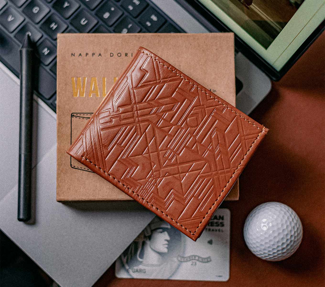 Stylish Gatsby Leather Wallet for Men - Slim RFID Blocking Bifold Wallet with Money Clip - Perfect for Everyday Use, Travel & Business