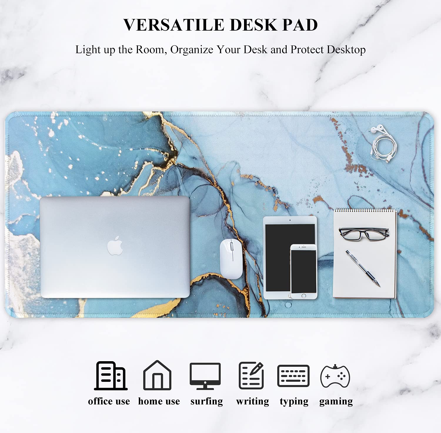 XXL Gaming Mouse Pad - Non-Slip Desk Mat for PC & Office (35.5x15.7in)