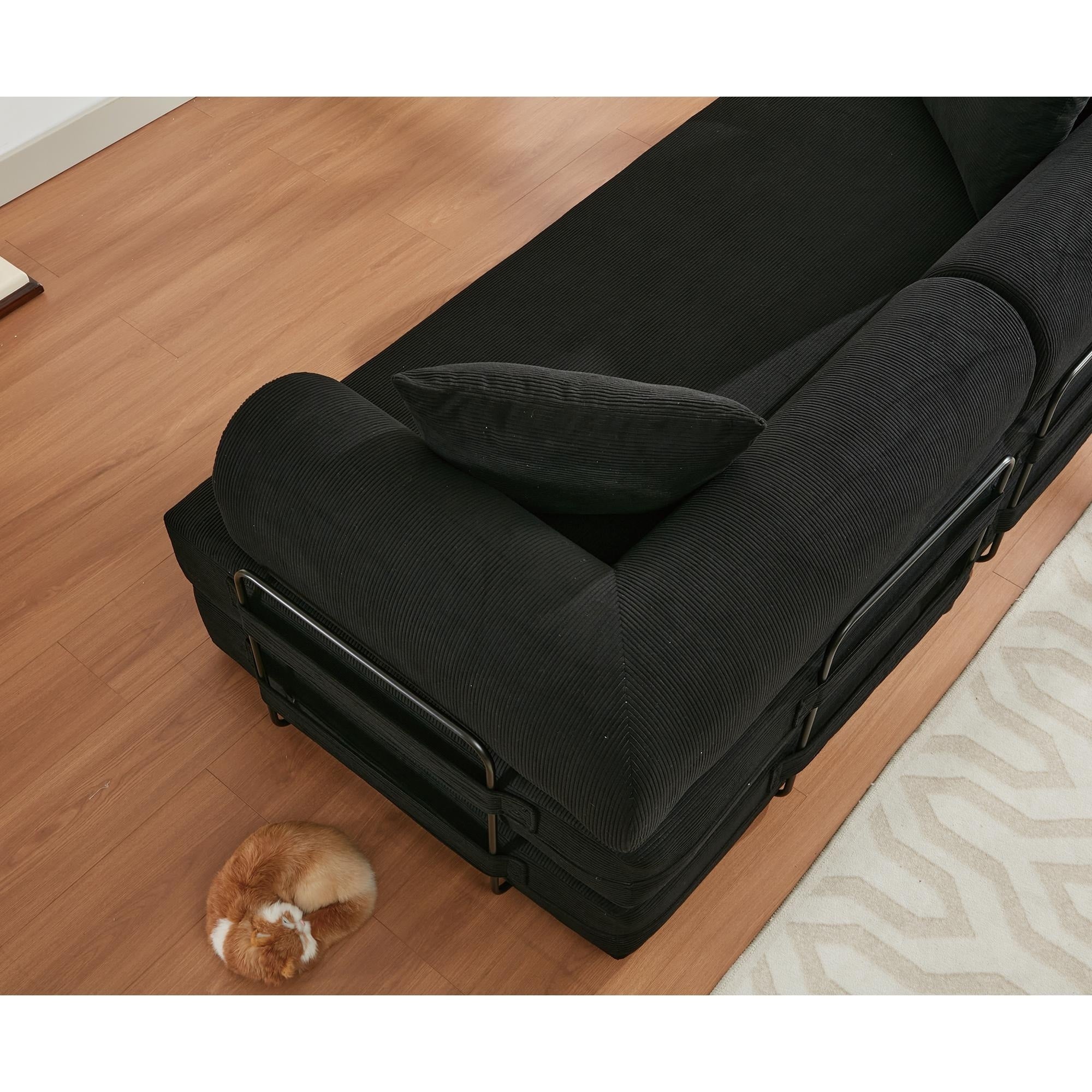 4 in 1 Convertible Sleeper Sofa Bed - 78.5