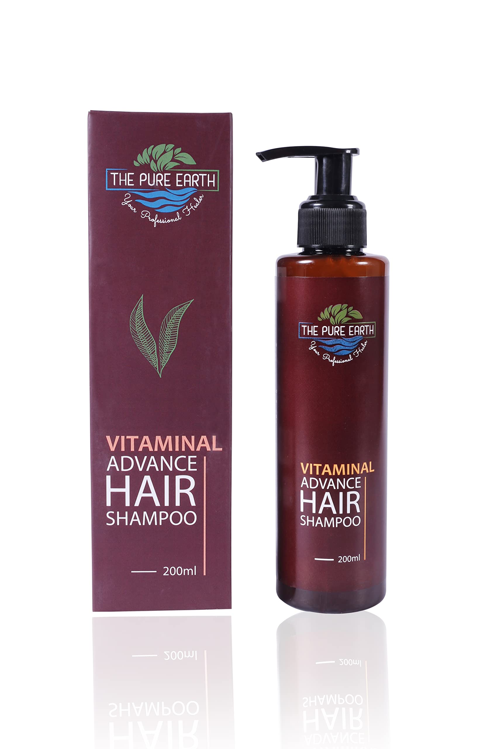 Organic Hair Care Set - Pure Earth Shampoo (200ml) & Serum (50ml) Combo | Sulfate & Paraben Free | Best for Frizzy Hair & All Hair Types | Daily Hydration & Smoothing Solution for Healthy, Shiny Hair