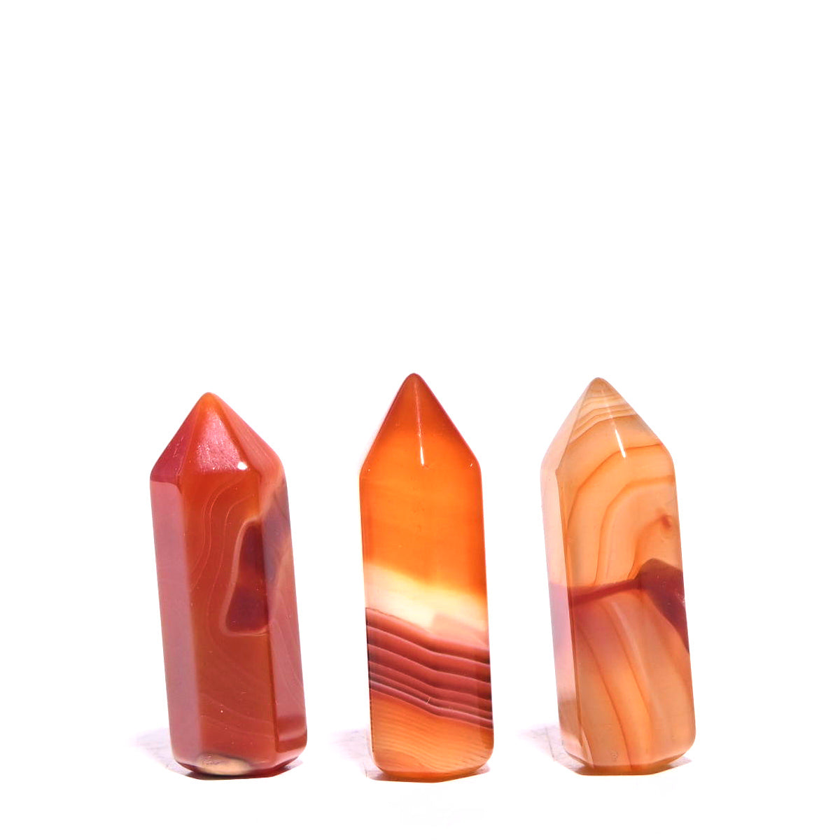 Natural Carnelian Mini Point Healing Crystal - Passion & Energy Stone for Jewelry Making, Meditation, and Chakra Balancing | Perfect for Necklaces, Bracelets, and Spiritual Gifts