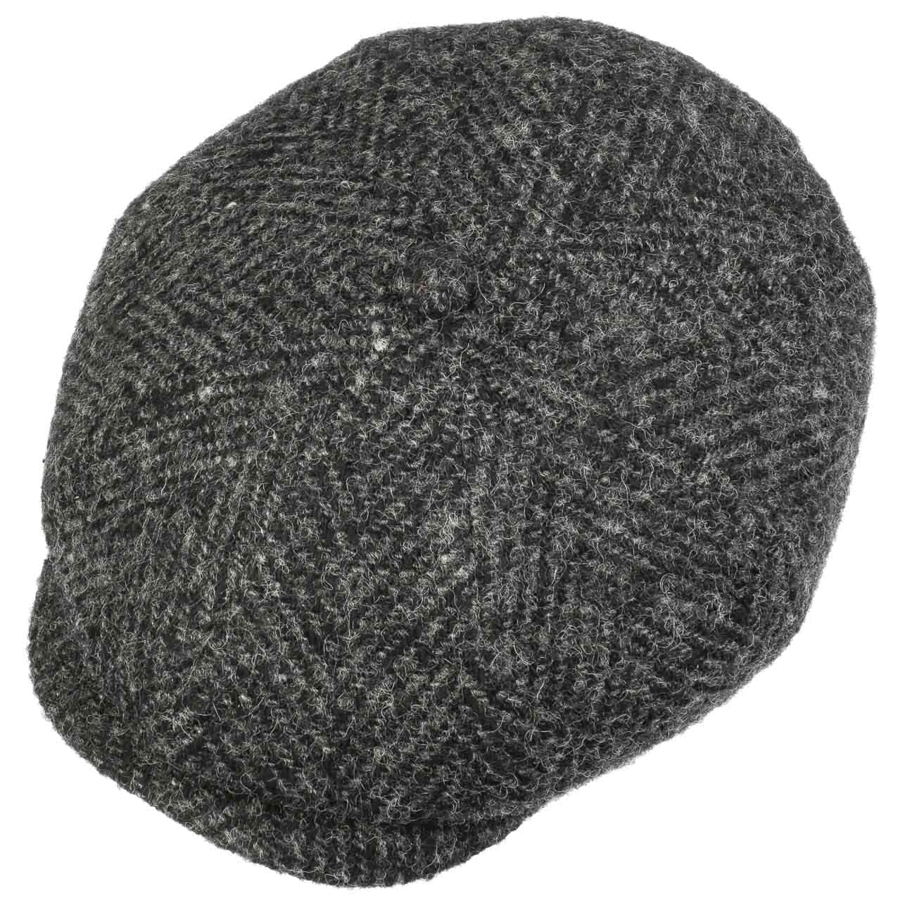 Stetson Hatteras Herringbone Flat Cap for Men - Classic Wool Hat for Casual & Outdoor Wear - Perfect for Fall, Winter, and Daily Fashion