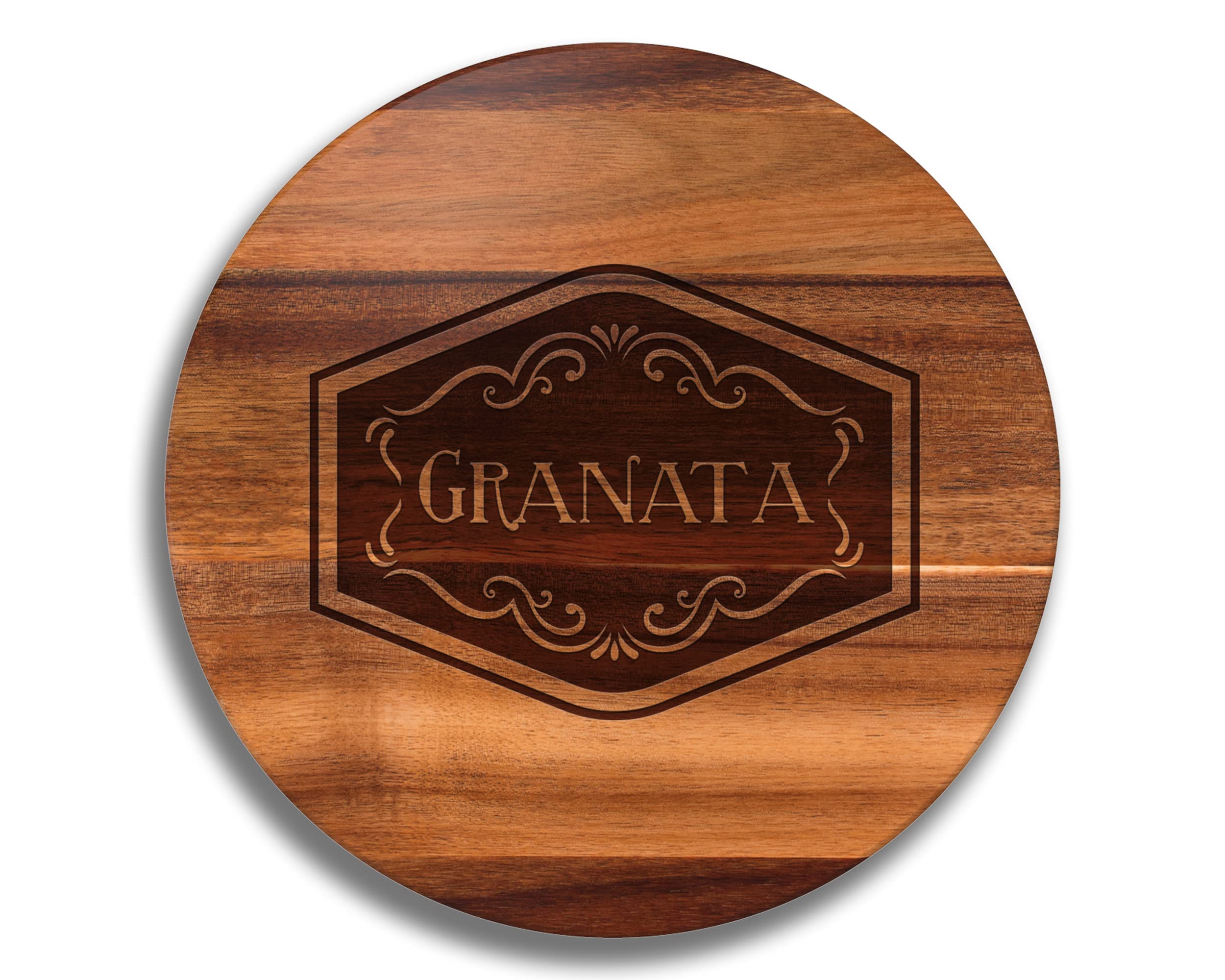 Custom Wood Lazy Susan Turntable - Personalized Spinning Serving Tray for Dining Table, Kitchen Counter, or Party Buffet Organization