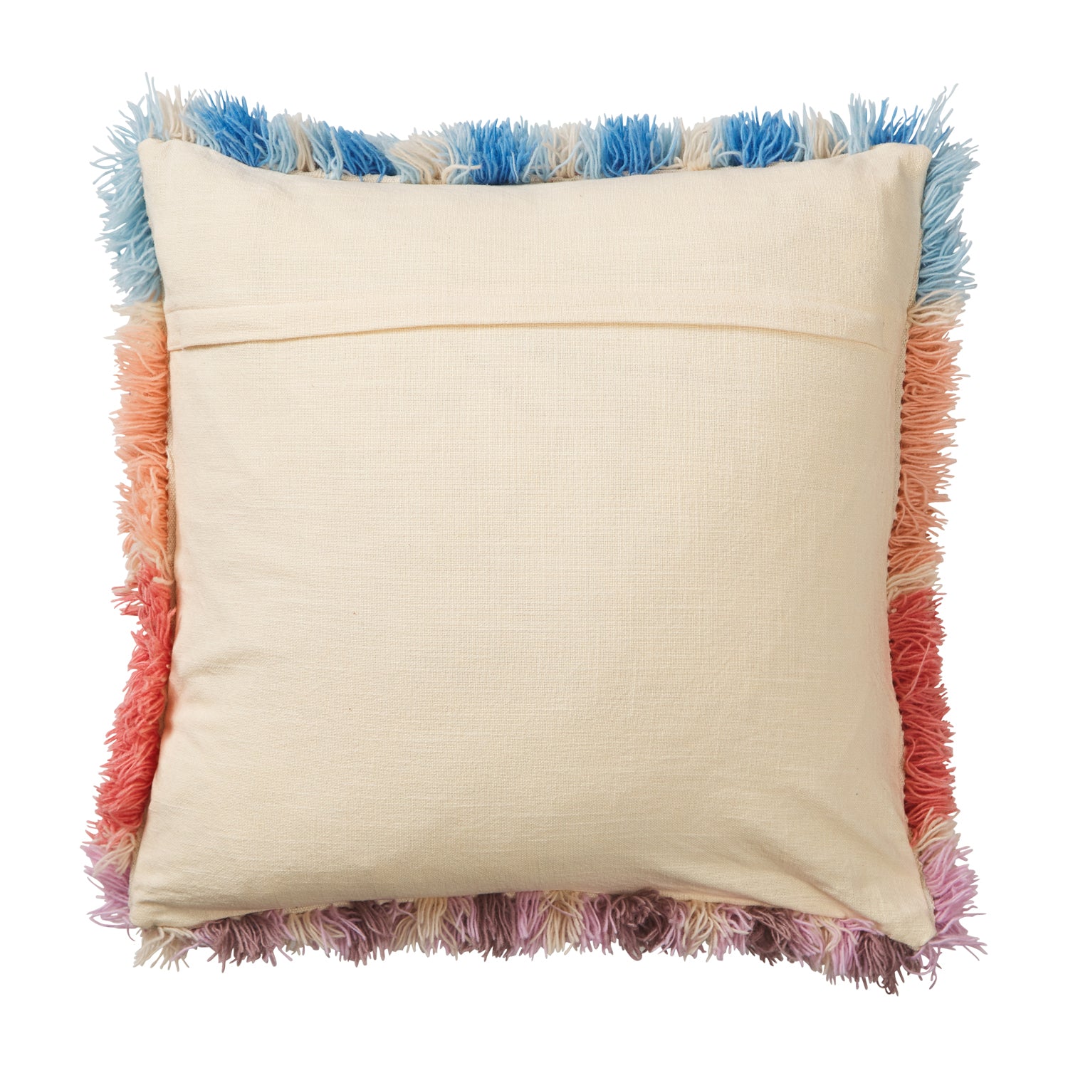 Aloki Shag Cushion - Soft Plush Velvet Pillow Cover - Cinnamon Brown Decorative Throw Pillow for Sofa, Bed, Living Room - Cozy Home Decor Accent for Modern & Boho Style