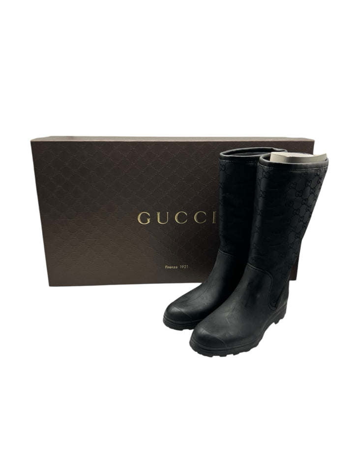 Gucci Prato Nylon Rain Boots for Women - Size 36 (US 6) - Waterproof Chelsea Boots for Rainy Days & Outdoor Adventures