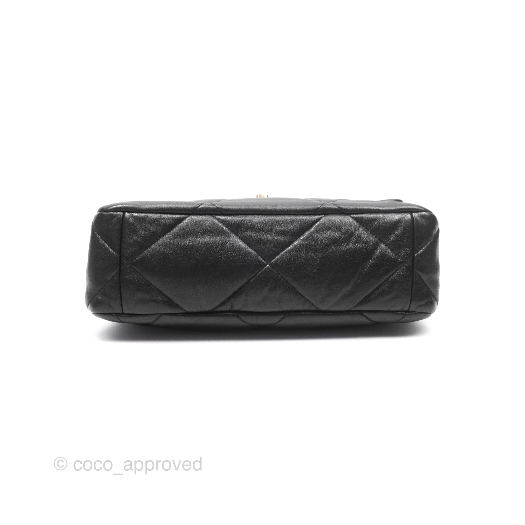 Chanel 19 Medium Handbag Black Goatskin Leather with Mixed Hardware - Luxury Designer Shoulder Bag for Women, Perfect for Work, Evening Events & Everyday Use