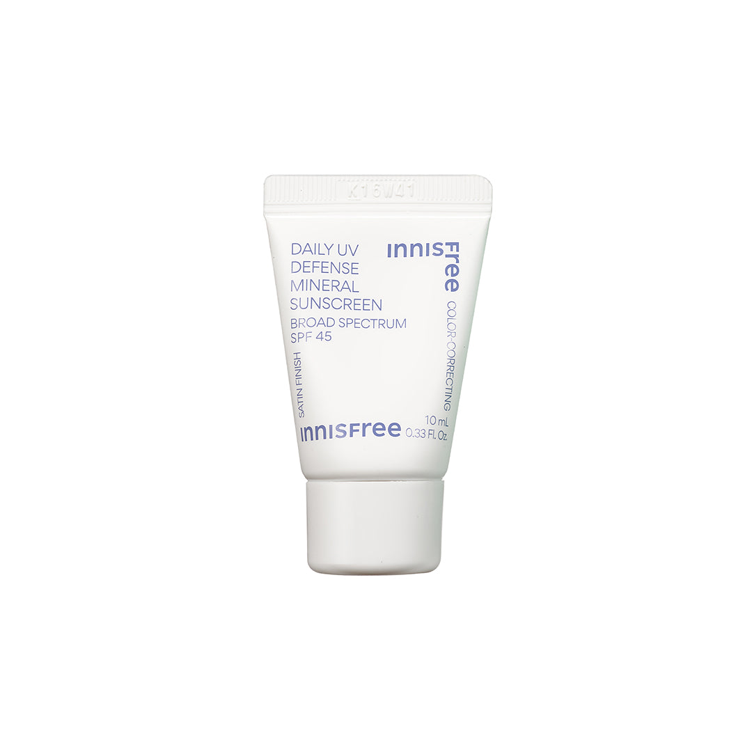 SPF 50+ Daily UV Mineral Sunscreen - 10ml Travel Size, Broad Spectrum, Water Resistant, Natural Zinc Oxide Protection for Face & Body - Perfect for Outdoor Activities, Beach, Hiking & Daily Use