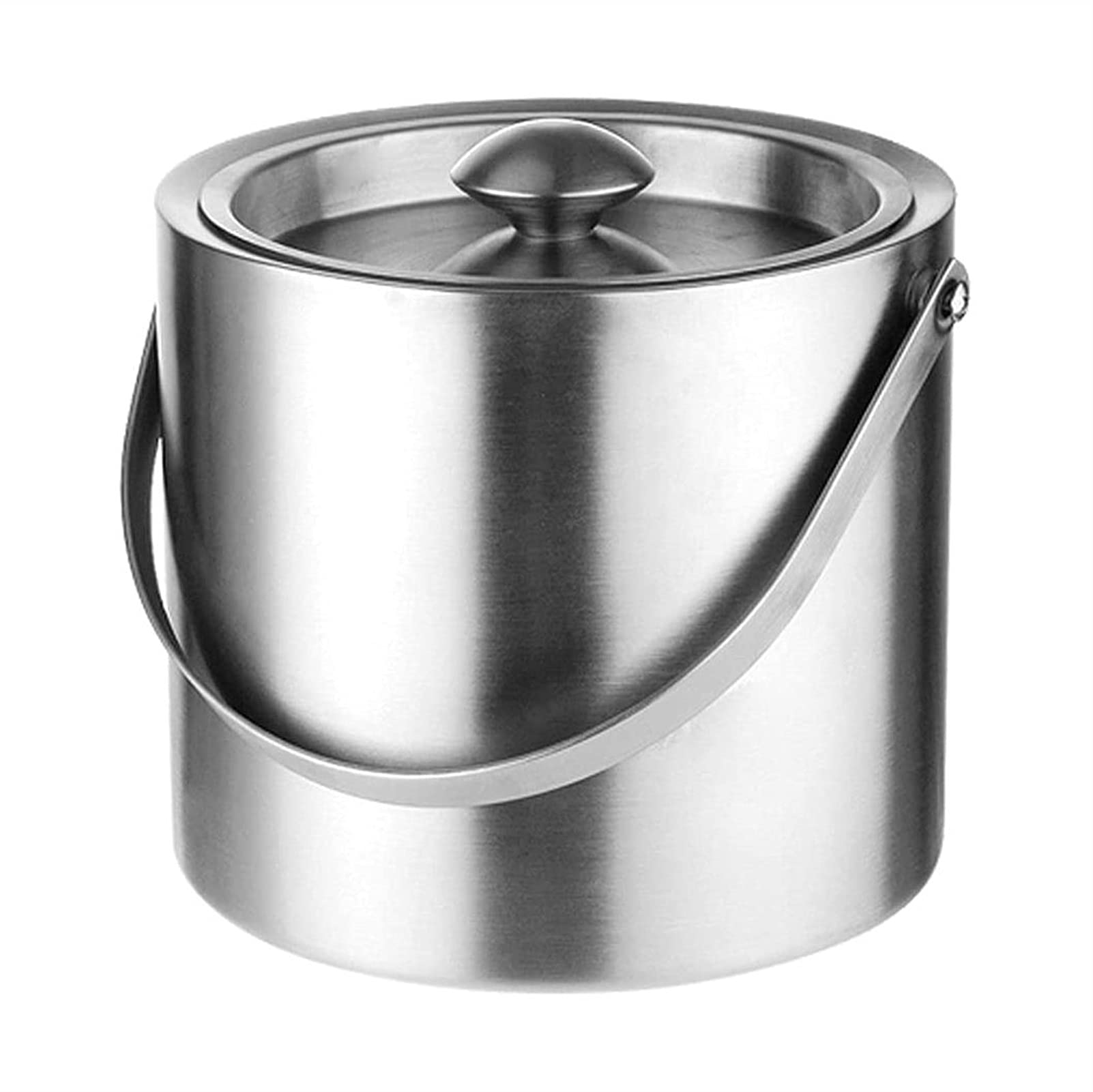 Premium Double Wall Stainless Steel Insulated Ice Bucket with Lid & Tongs - 3L Capacity for Long-Lasting Ice Cold Drinks | Perfect for Home Bars, Parties, Chilling Beer, Champagne & Wine | Outdoor Picnics & Poolside Entertaining