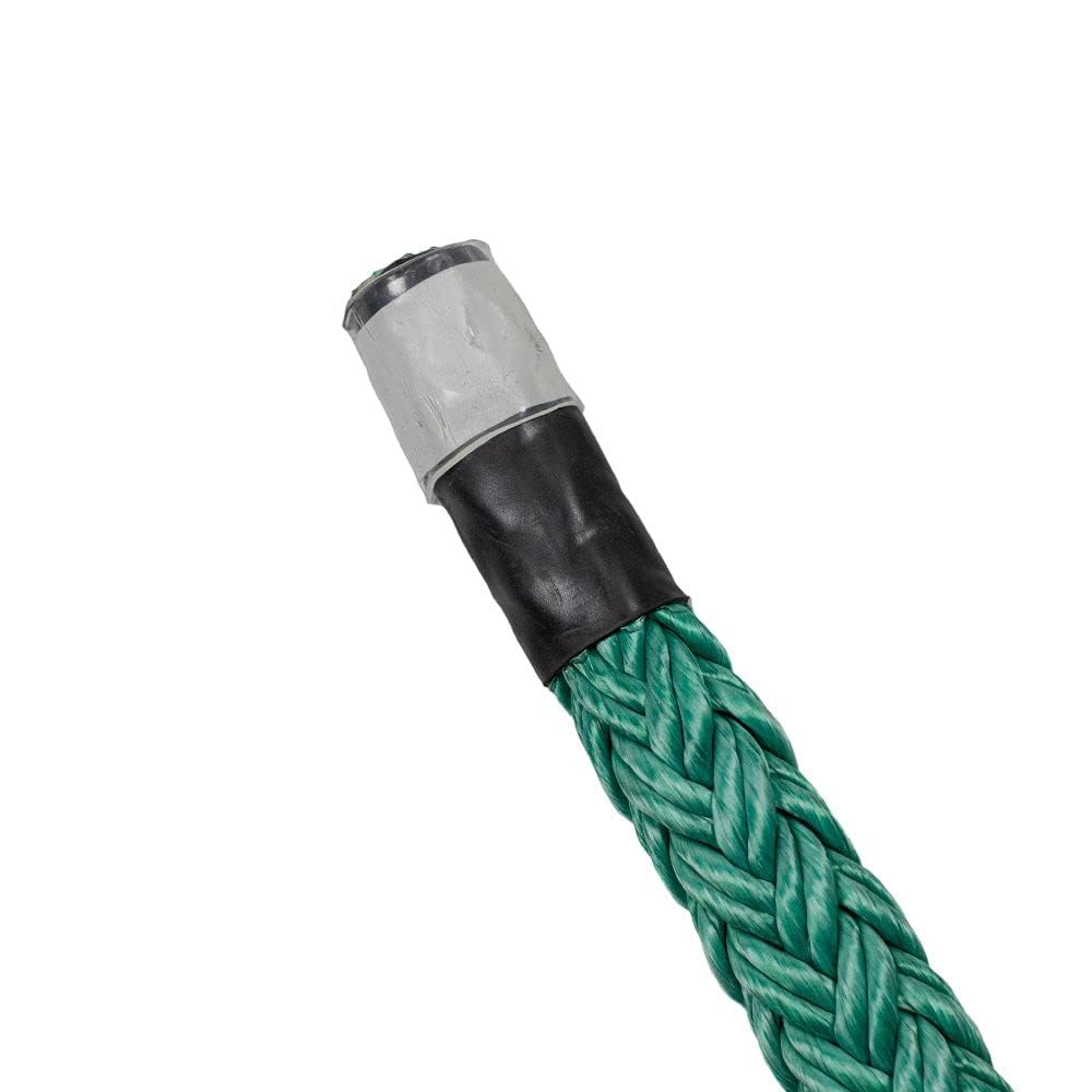 ROPE Logic Tenex Dead Eye Sling 3/4 in. x 25 ft. - Heavy Duty Green Polyester Rope for Rigging, Lifting & Marine Use - Perfect for Arborist Work, Towing & Outdoor Adventures