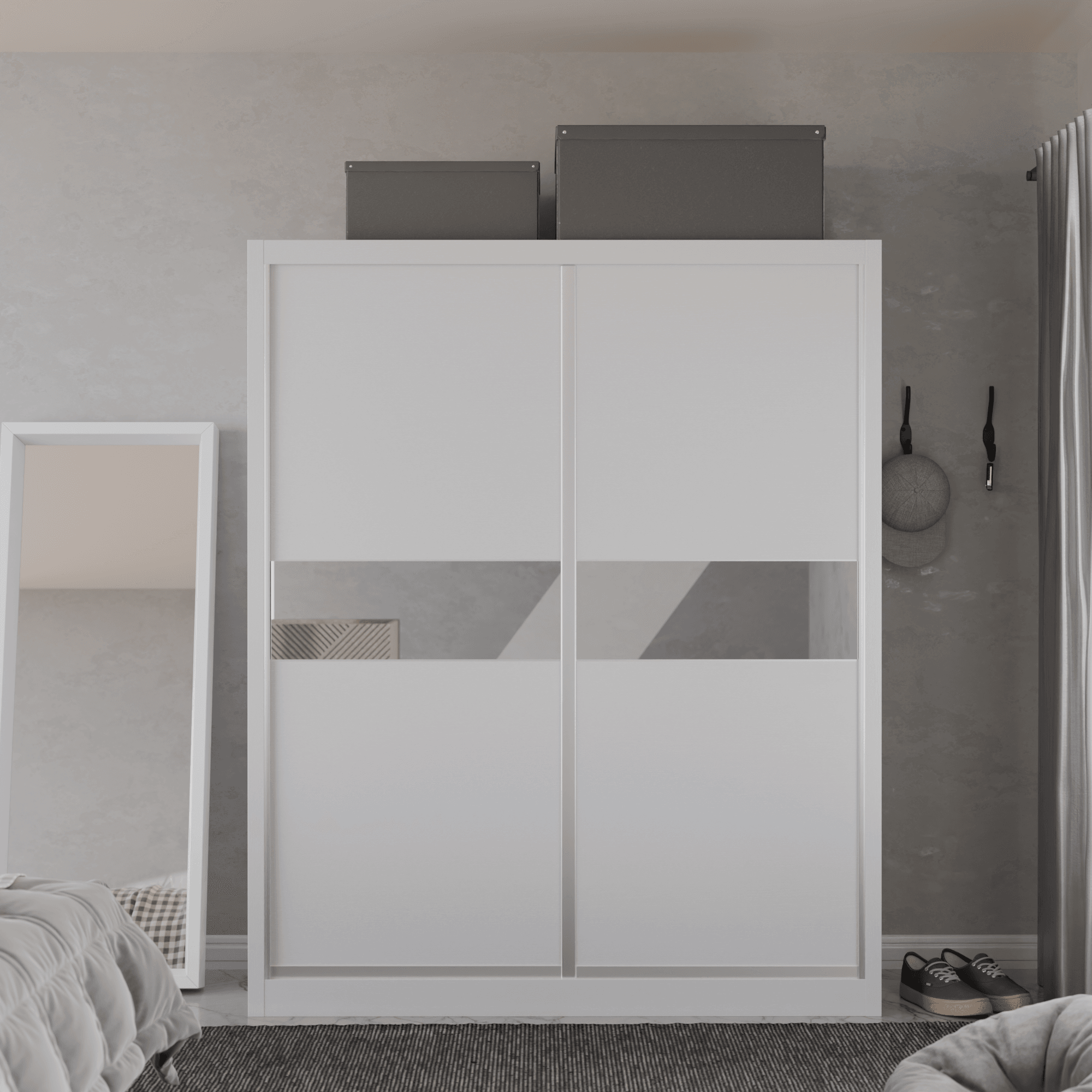 Modolva W01 Modular Wardrobe - Customizable Closet System for Bedroom & Closet Organization - Perfect for Small Spaces & Home Storage Solutions