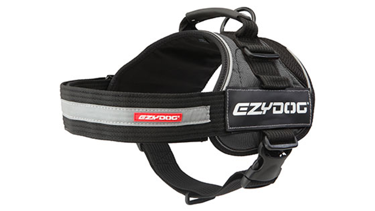 EzyDog Convert No-Pull Dog Harness - Charcoal Small - Adjustable Pet Vest for Walking, Running & Training - Small Dog Harness for Comfort & Control