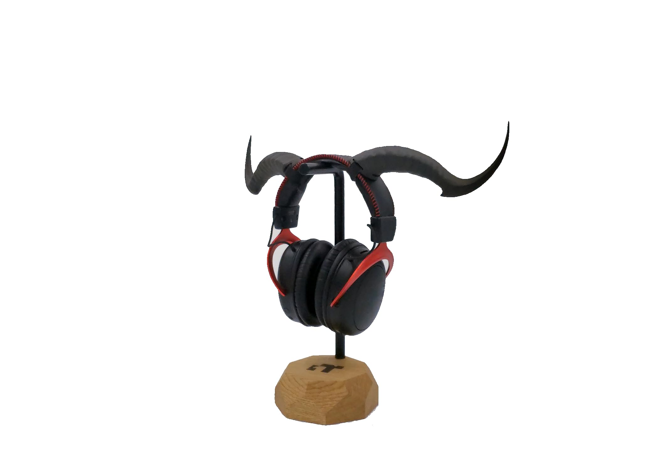 Tiefling Horns Headset Attachment - Gaming & Streaming Accessories for Cosplay, Goat & Ram Horns - Perfect Gift for Gamers & Streamers (Purple/Black) - Ideal for D&D, Live Streaming & Fantasy Costumes