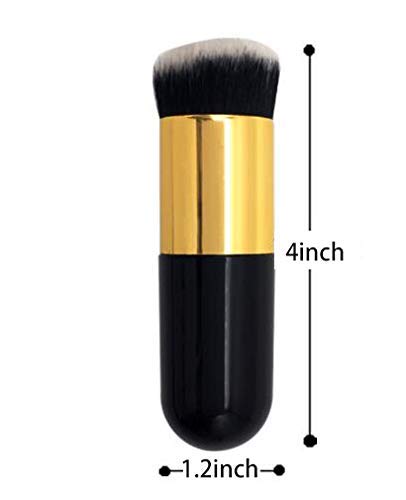 10-Piece Professional Makeup Brush Set - Foundation, Eyeliner & Eyeshadow Brushes with Black Pouch | Perfect for Daily Makeup, Travel & Professional Use