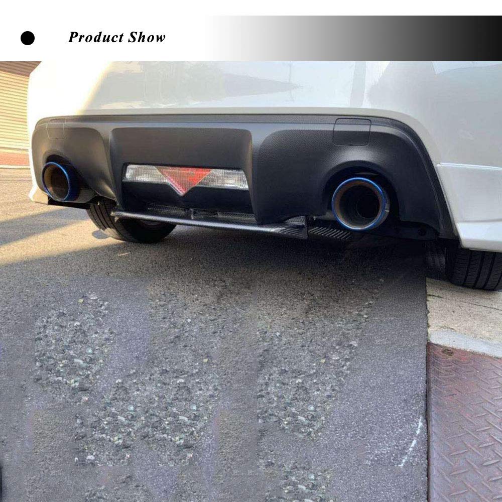 BRZ GT86 FRS Carbon Fiber Rear Diffuser - Fits Subaru BRZ 2013-2019 & Toyota FT86 GT86 Scion FR-S 2013-2016 - Rear Bumper Lip Spoiler for Enhanced Aerodynamics & Sporty Styling - Perfect for Car Enthusiasts & Track Day Upgrades