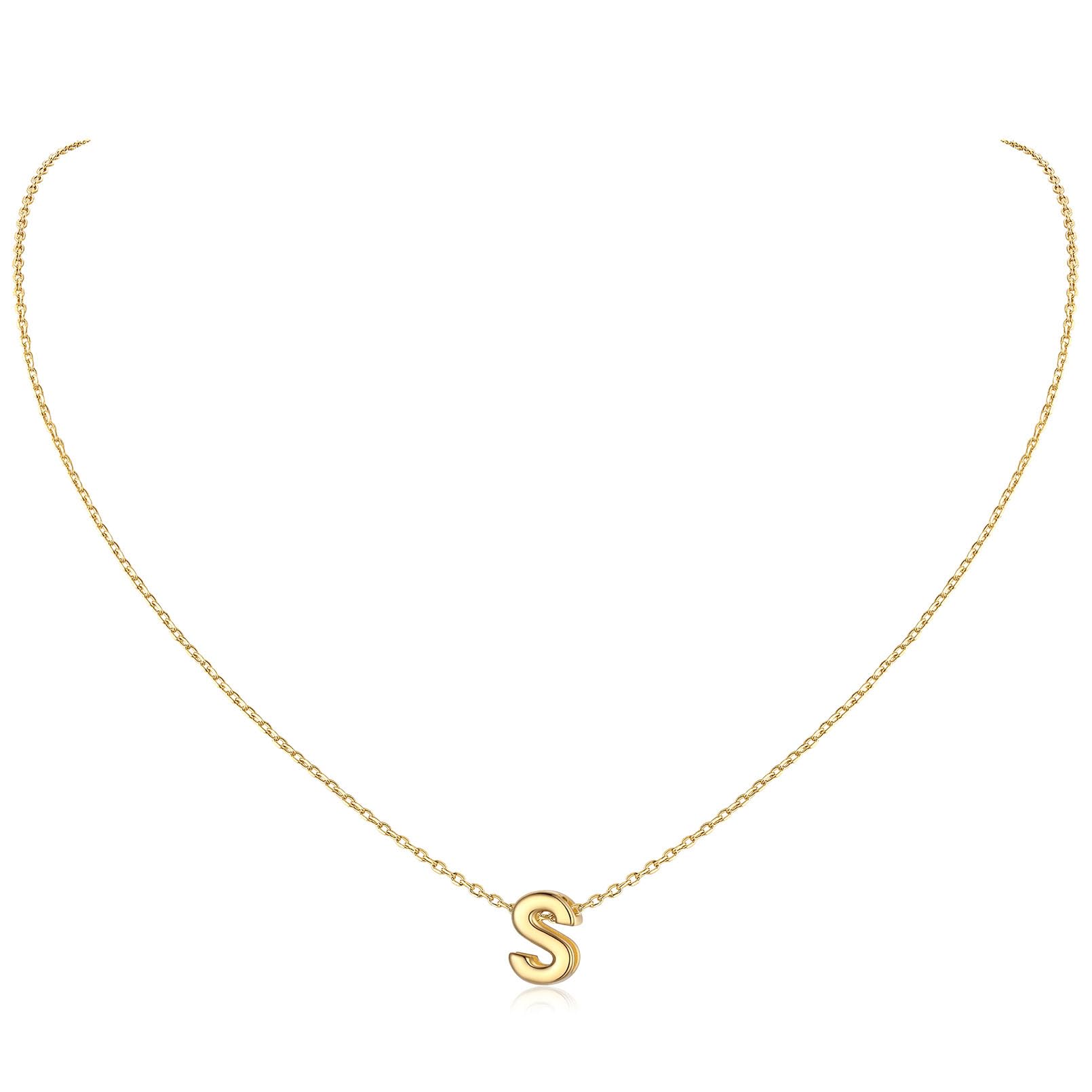ChicSilver 925 Sterling Silver Initial Necklace for Women - Personalized Dainty Letter Pendant Jewelry with Gift Box - Perfect for Birthdays, Anniversaries & Everyday Elegance
