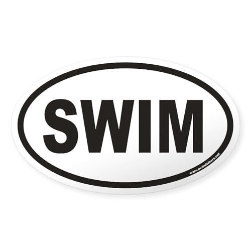 Clear - SWIM Euro Oval Sticker