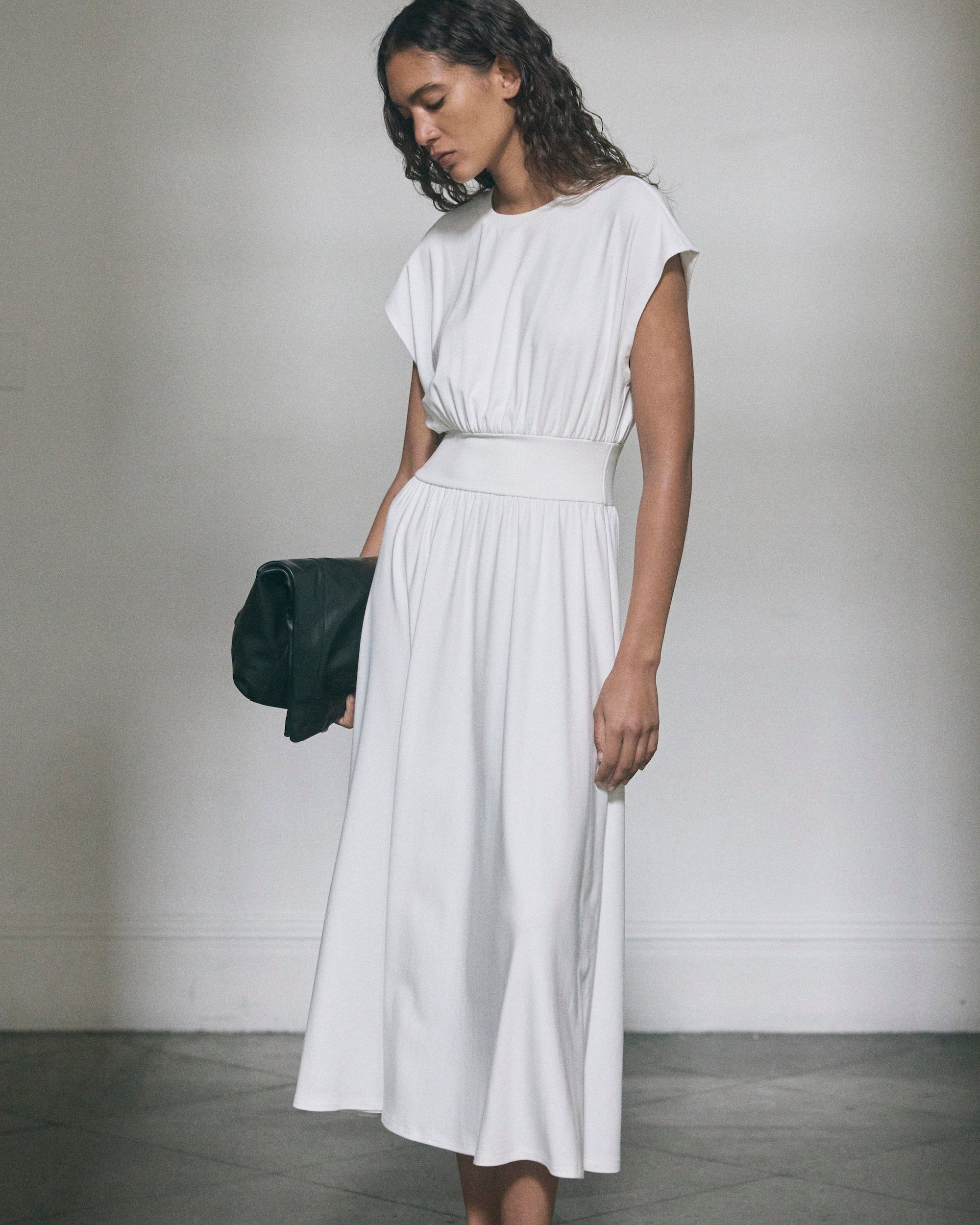 Prima Jersey Midi Dress - Women's Flowy Casual Summer Dress for Beach, Party & Everyday Wear
