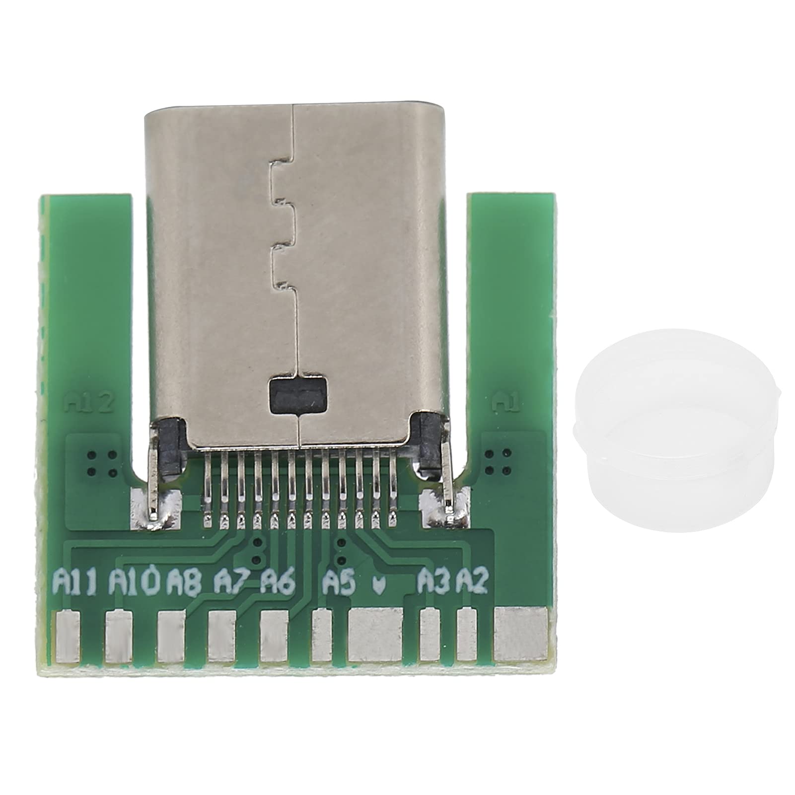 ASHATA eboxer-1 DIY USB 3.1 Type C Connector - 18 Pin Male/Female Plug Socket Adapter with PCB Board - Perfect for Laptop, Smartphone & Electronics Repair
