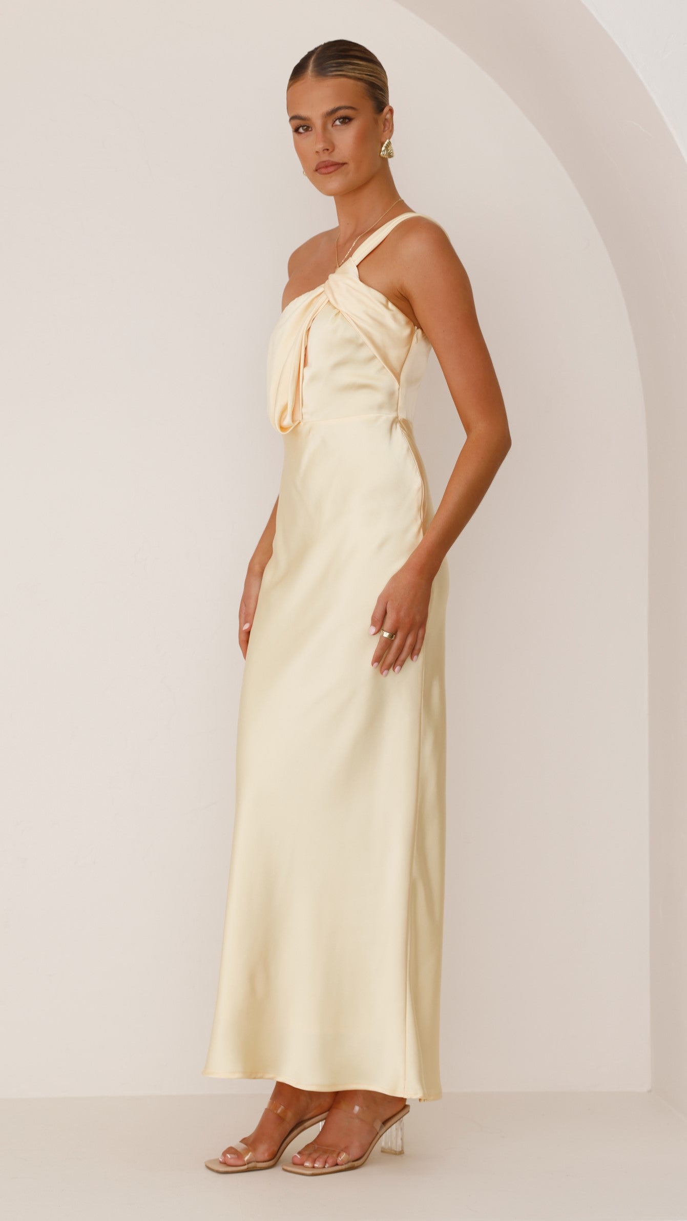 Greta Maxi Dress for Women - Flowy Long Summer Dress in Yellow | Perfect for Beach, Vacation & Casual Outings