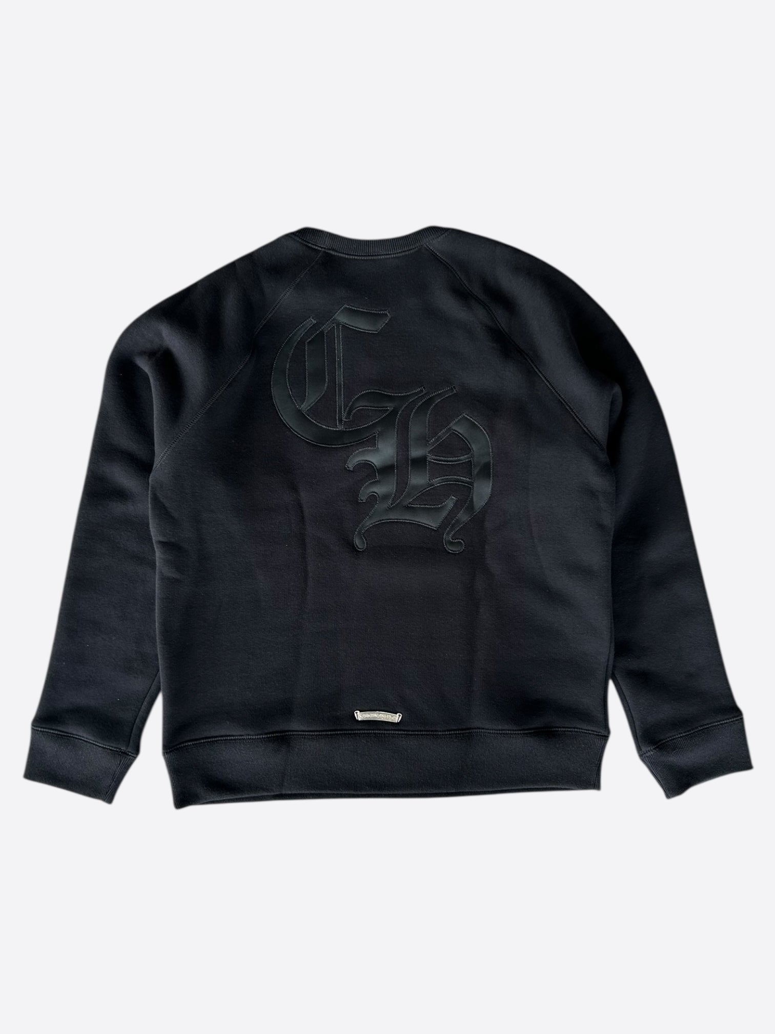 Chrome Hearts Black Triple Cross CH Logo Embroidered Sweater for Men & Women | Gothic Streetwear Fashion | Perfect for Concerts, Parties & Casual Outfits
